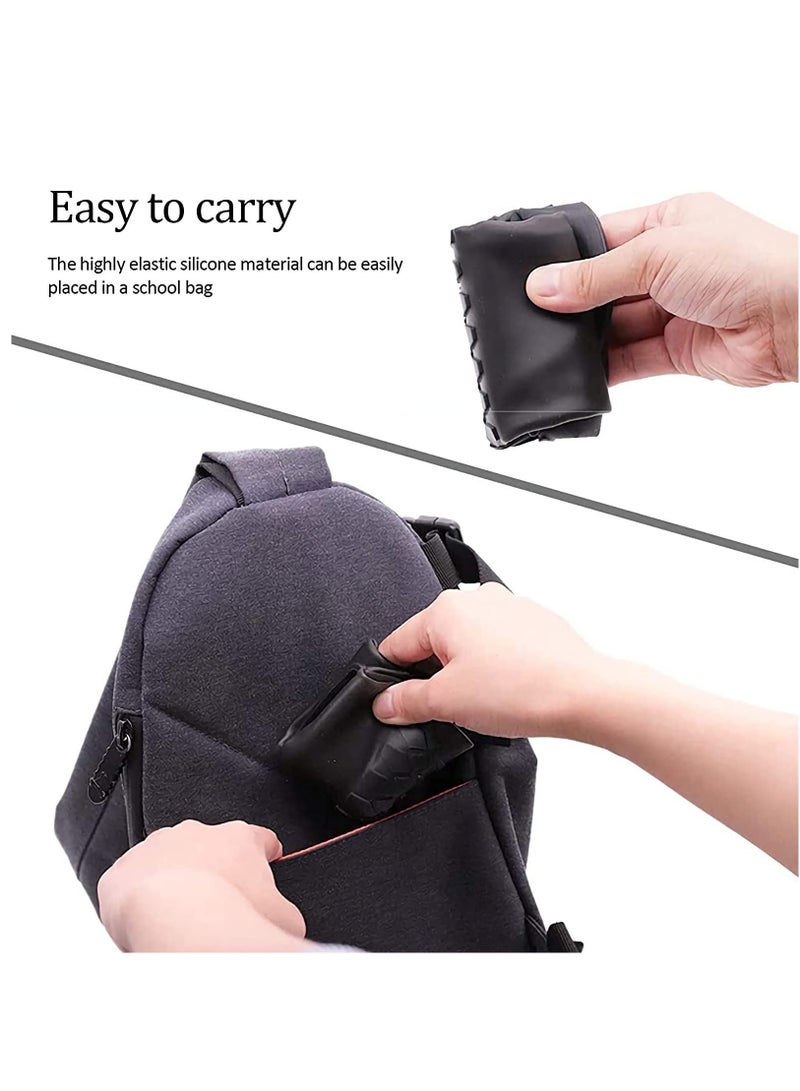 Zikra Waterproof silicone rain boot cover, non-slip, waterproof, reusable, retractable, foldable, suitable for children, men, and women riding outdoor protection. (3pairs, S, M, L) - Image 4