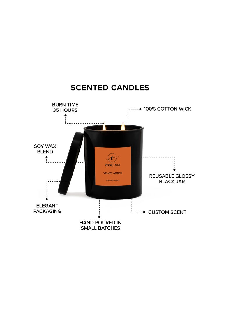 كوليش شمعة معطرة برائحة العنبر المخملي 230 جرام  - Image 3