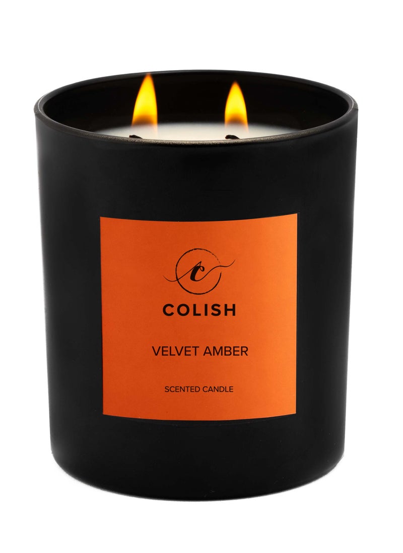 كوليش شمعة معطرة برائحة العنبر المخملي 230 جرام  - Image 1