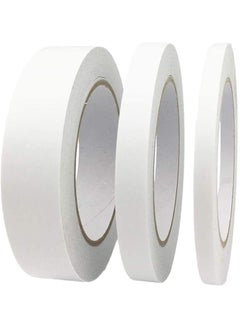 KASTWAVE 3 Rolls White Double Sided Tape Adhesive Sticky for Scrapbook DIY Craft Projects Card Making Office School Stationery Supplies  - Image 1