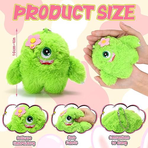 Aoriher 15 Pcs Small Monster Stuffed Animals Bulk Mini Plush Toys 4 Inches Plush Keychains Adopt a Monster for Kids Exchange Gift Birthday Party Favor Classroom Prize Easter Basket Stuffers 5 Styles - Image 5