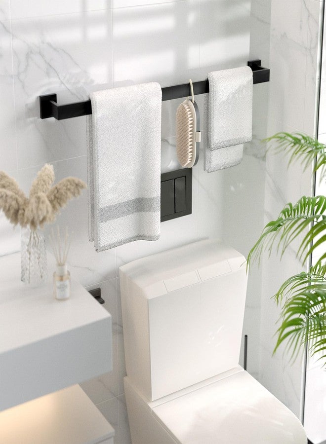 HITSLAM Bath Towel Bar, 18 Inch Towel Rack for Bathroom Wall Mounted, SUS304 Stainless Steel Towel Holder with Hardware Accessories, Matte Black - Image 5