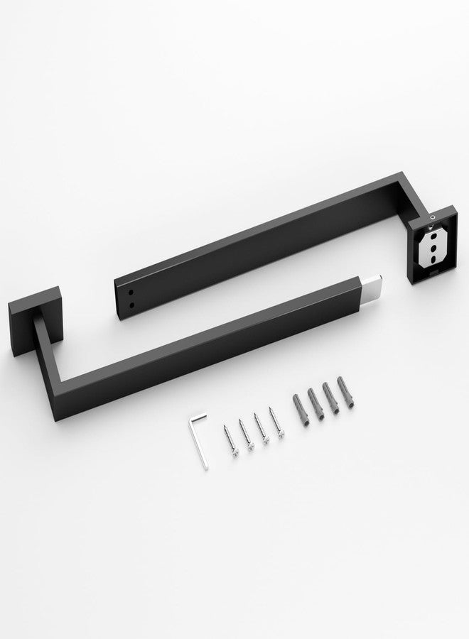HITSLAM Bath Towel Bar, 18 Inch Towel Rack for Bathroom Wall Mounted, SUS304 Stainless Steel Towel Holder with Hardware Accessories, Matte Black - Image 2