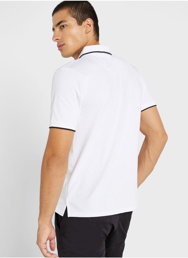 Robert Wood Pocket Detail Polo Shirt  - Image 2