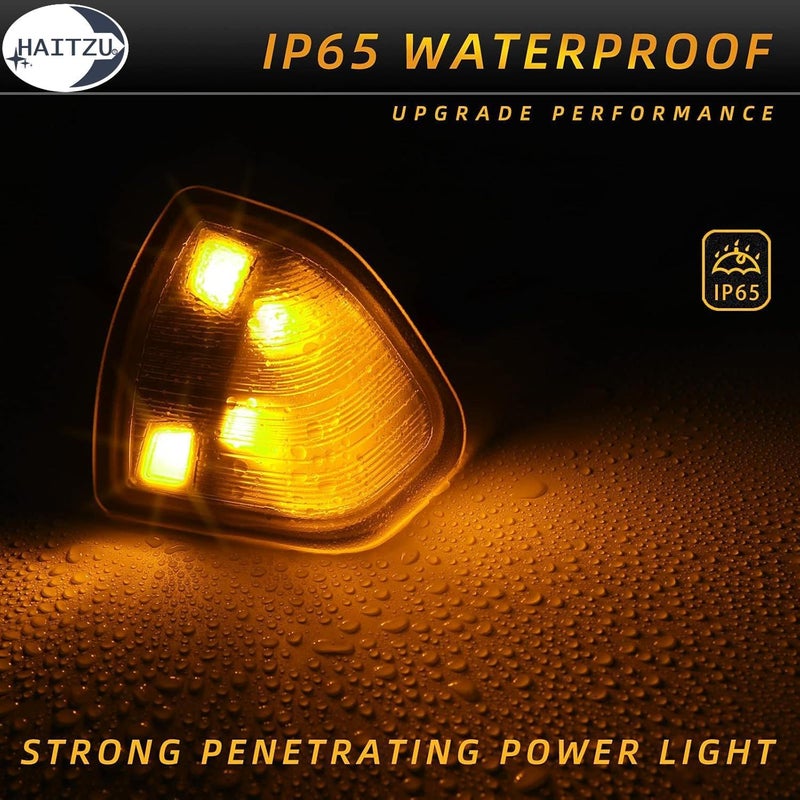 Haitzu LED Side Mirror Turn Signal Light Lamps for Dodge Ram 1500 2500 3500 4500 5500 (2010-2018) - Image 3