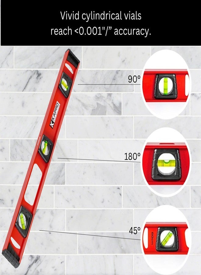 Kapro 140 Project I-Beam Level - 16 Inch - Vivid Cylindrical Vials - Image 4