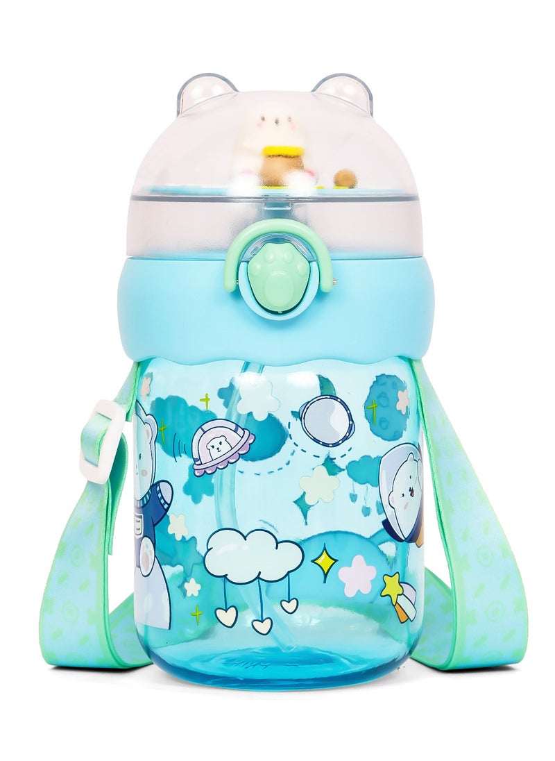 Eazy Kids Water Bottle 580 Ml With Straw  - Image 1