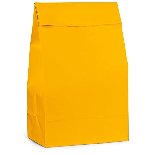 amscan Packaged Paper Bags  Yellow Sunshine  Party Accessory 10H x 5 14W x 3D 37600009