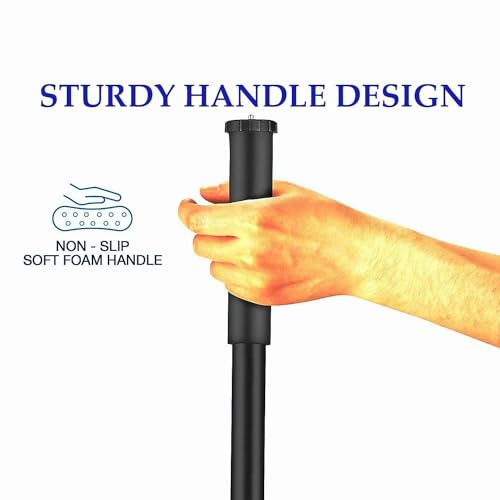 Hanumex® Professional Heavy Duty Monopod with Dual Mount Thread Adapter (1/4Inch and 3/8Inch) | Italian Flip Locks | Rubber Grip | Upto 5Kg Payload, Black - Image 5