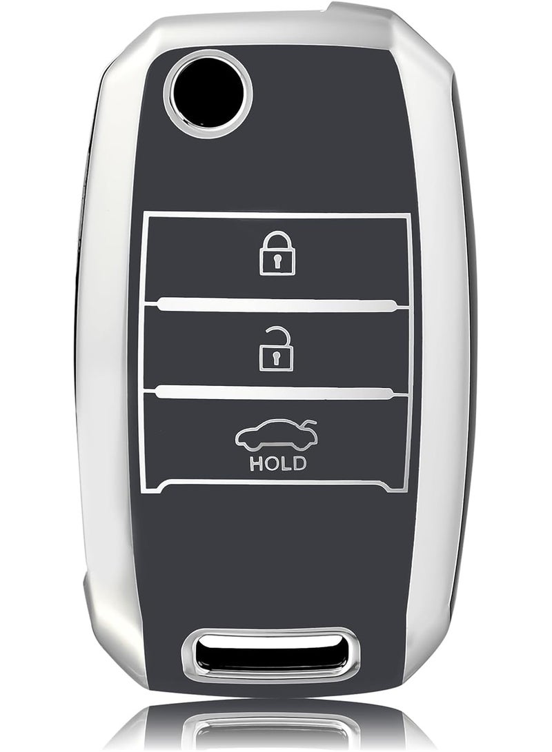 Car Key Cover, 3 Buttons, Suitable for Kia Sportage, Rio, Sorento, Carens, Optima, Soul, Picanto, Forte, Cerato, Ceed, Venga, Cadenza, Carnival, K3, K5Car Key Cover, 3 Buttons, Suitable for Kia Sportage, Rio, Sorento, Carens, Optima, Soul, Picanto, Forte, Cerato, Ceed, Venga, Cadenza, Carnival, K3, K5 - Image 1