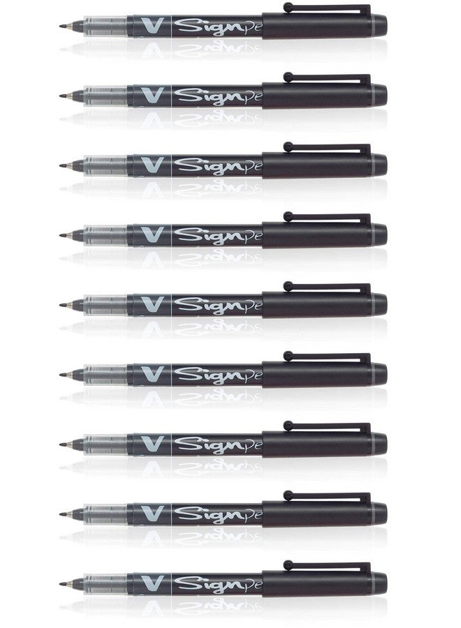 بايلوت قلم توقيع بايلوت 019593 V (أسود - عبوة من 9 قطع)