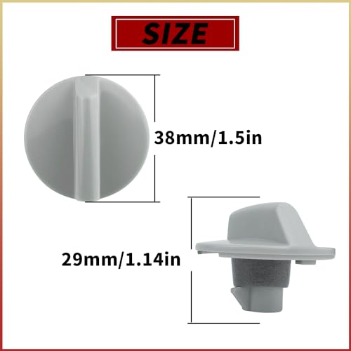 SUUJI 2 Pcs WP12X10002 Air Conditioner Control Knob Replacement Part - Compatible with Some GE Room Window Air Conditioner Replaces for WP12X10002 - Image 2