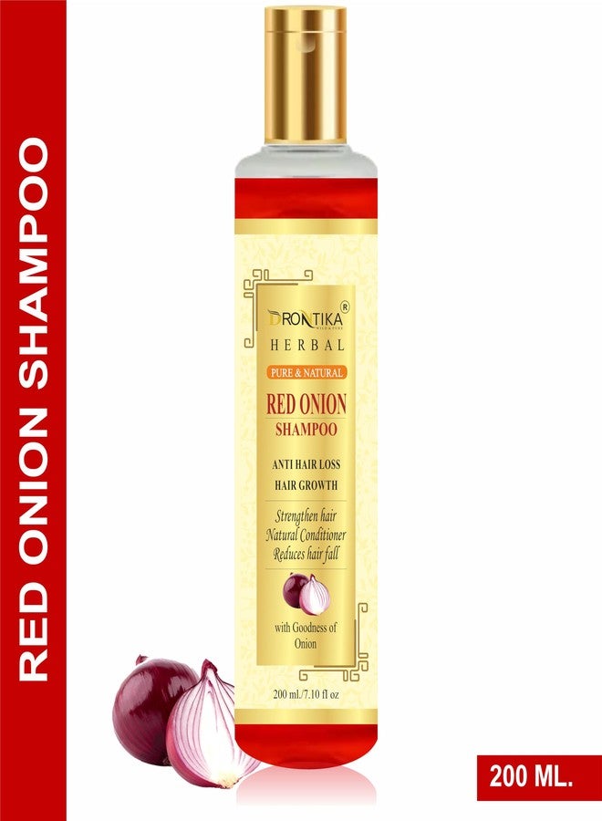 Drontika Natural Red Onion Shampoo With Red Onion Seed Oil Extract, Black Seed Oil & Pro-Vitamin B5 (200ML) - Image 5