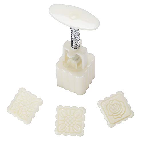 Lost Ocean Mid-Autumn Festival Hand-Pressure Moon Cake Mould With 12 Pcs Mode Pattern For 4 Sets - Image 5