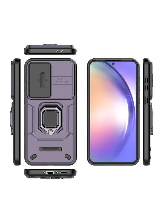 S-TOP Case For Samsung Galaxy A36 5G Sliding Camshield TPU + PC Shockproof Phone Case with Holder - Image 3