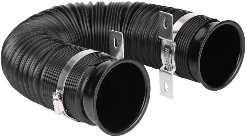 AUTO MT Intake Pipe Flexible Car Turbo Multi Flexible Cold Air Intake Pipe Tube Duct KIT Intake Inlet Hose Kit Universal Kit (BLACK-FLEXIBLE INTAKE PIPE) - Image 3