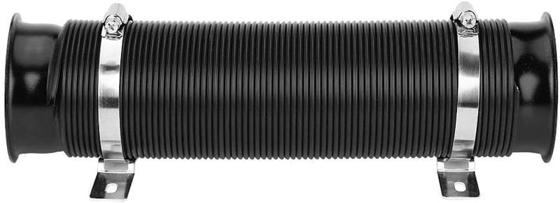 AUTO MT Intake Pipe Flexible Car Turbo Multi Flexible Cold Air Intake Pipe Tube Duct KIT Intake Inlet Hose Kit Universal Kit (BLACK-FLEXIBLE INTAKE PIPE) - Image 1