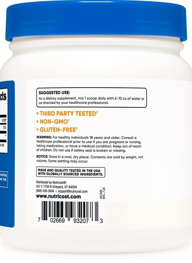 Nutricost Pure Choline Bitartrate Powder 500 Grams - Image 3