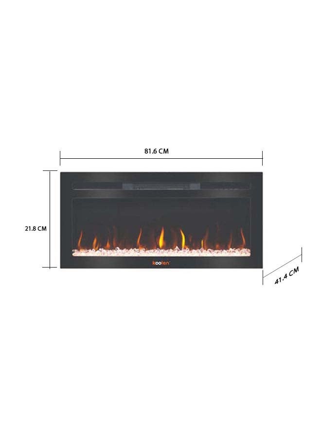 KOOLEN LED Fireplace Heater With Bluetooth And Speaker 2000 W 807102035 Black - Image 3