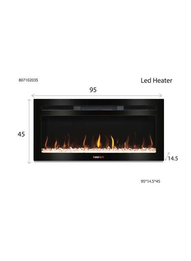 KOOLEN LED Fireplace Heater With Bluetooth And Speaker 2000 W 807102035 Black - Image 2