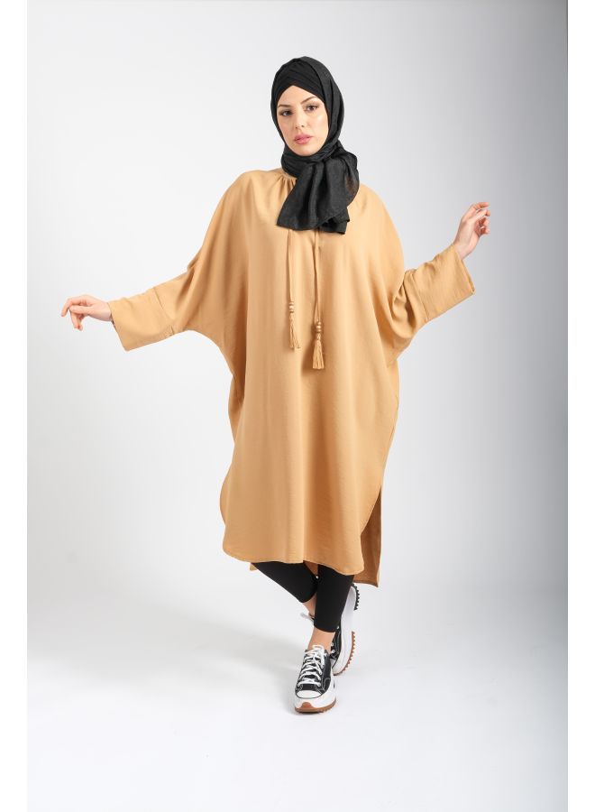 لندونيلا فستان نسائي كاجوال بطول متوسط مع أكمام طويلة - مقاس واحد - 100270 - Image 2