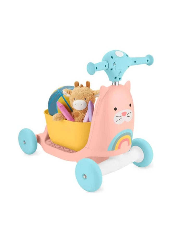 سكيب هوب Skip Hop Zoo 3-in-1 Ride On Toy – Walker, Ride-On & Scooter for Ages 1-3 - Image 2