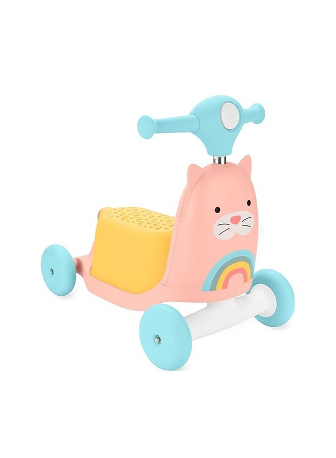 سكيب هوب Skip Hop Zoo 3-in-1 Ride On Toy – Walker, Ride-On & Scooter for Ages 1-3 - Image 1