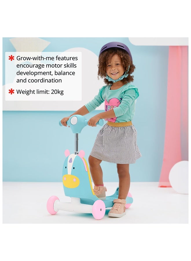 سكيب هوب Skip Hop Zoo 3-in-1 Ride On Toy – Walker, Ride-On & Scooter for Ages 1-3 - Image 4