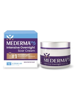 Mederma Mederma PM Intensive Overnight Scar Cream, Works with Skin's Nighttime Regenerative Activity, Clinically Shown to Make Scars Smaller and Less Visible, 1.7 Oz (48g) 