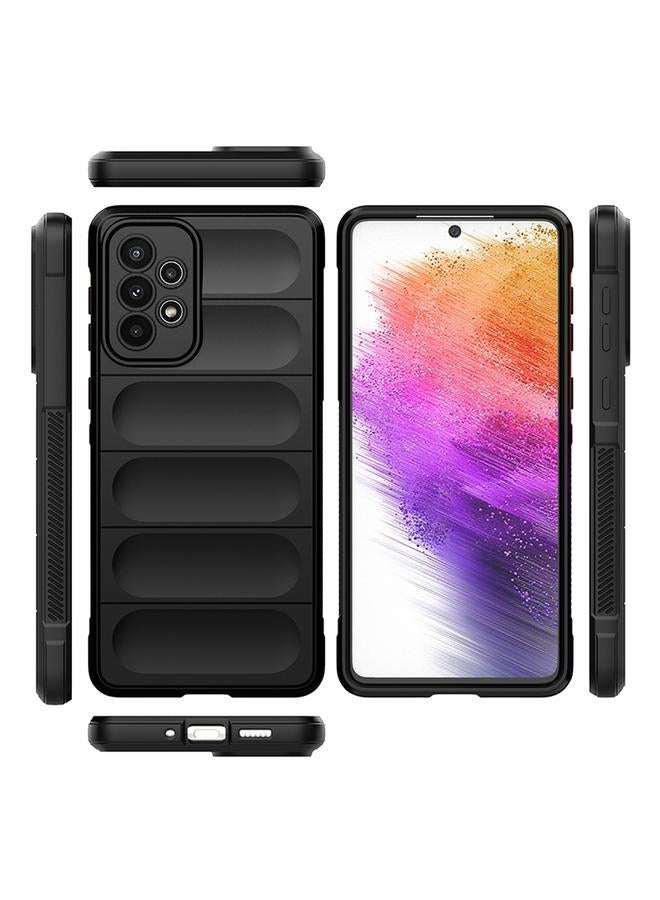 S-TOP Case For Samsung Galaxy A73 Magic Shield TPU + Flannel Phone Case - Image 2