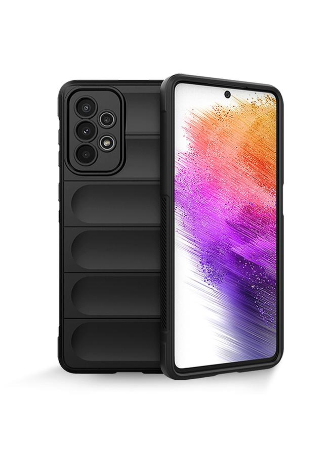 S-TOP Case For Samsung Galaxy A73 Magic Shield TPU + Flannel Phone Case - Image 1