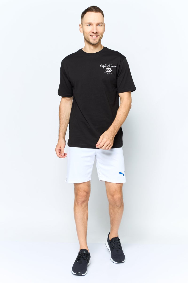PUMA Men Sportswear Fit Drawstring Training Shorts, White  - Image 3