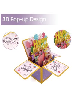 3D Happy Birthday Card, Paper Pop Up Birthday Cards Greeting Cards with Blank Card and Envelope, Unique Birthday Gift for Women Men Kids Husband Wife Mom Dad Daughter - pzsku/Z40972E2CEF45DE58D38EZ/45/_/1727603476/fd03f160-18ff-4dc9-81bd-a32ae08f5838