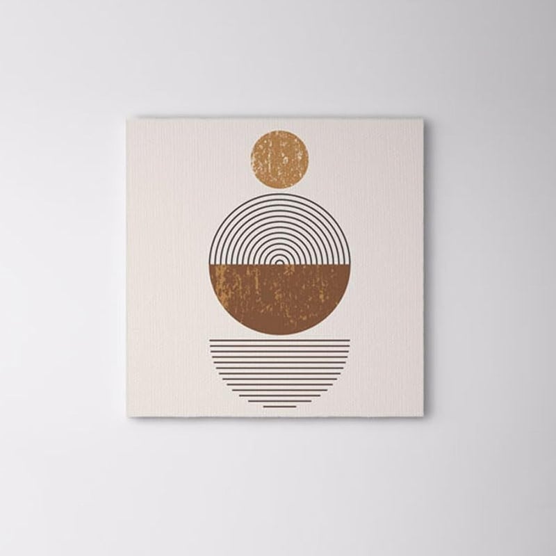 bpa Circles Canvas Wall Art Painting Wallart Canvas - 60 X 60 Cm - Image 1