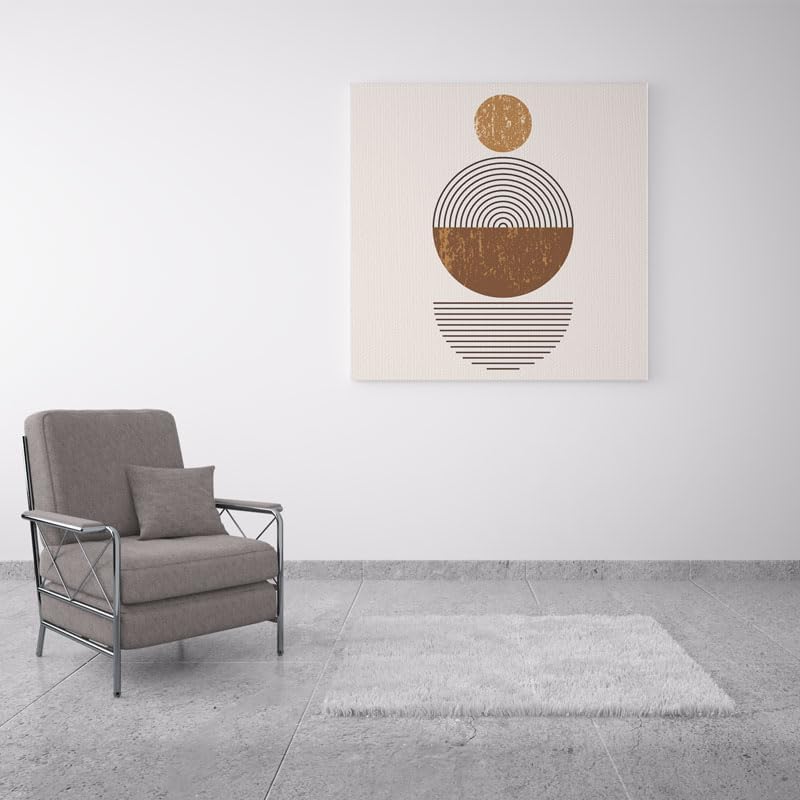 bpa Circles Canvas Wall Art Painting Wallart Canvas - 60 X 60 Cm - Image 4