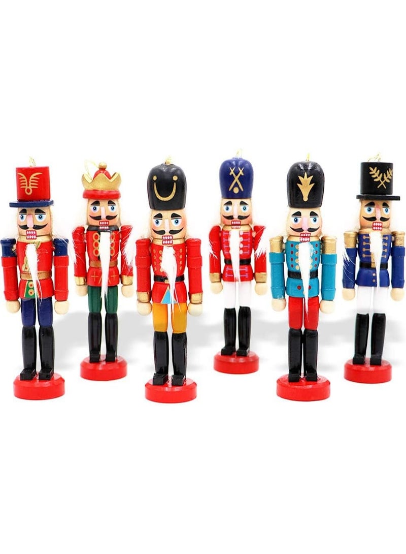 زينة عيد الميلاد المجيد، زينة خشبية  زينة كبيرة على شكل جندي ملكي على شكل كسارة البندق، زينة عيد الميلاد على سطح الطاولة 14 سم عدد 1 - Image 1