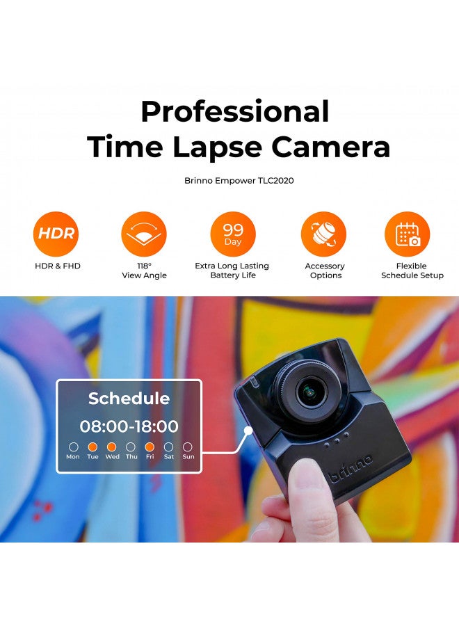 Brinno Brinno TLC2020 Time Lapse Camera & ATH1000, 99-Day Battery Life, Multiple Modes, Flexible Schedule, Easy Installation, HD 1080p, BBT2000 Pro Accessory Bundle (Camera Mount & Water/Dust-Proof Housing)  - Image 1