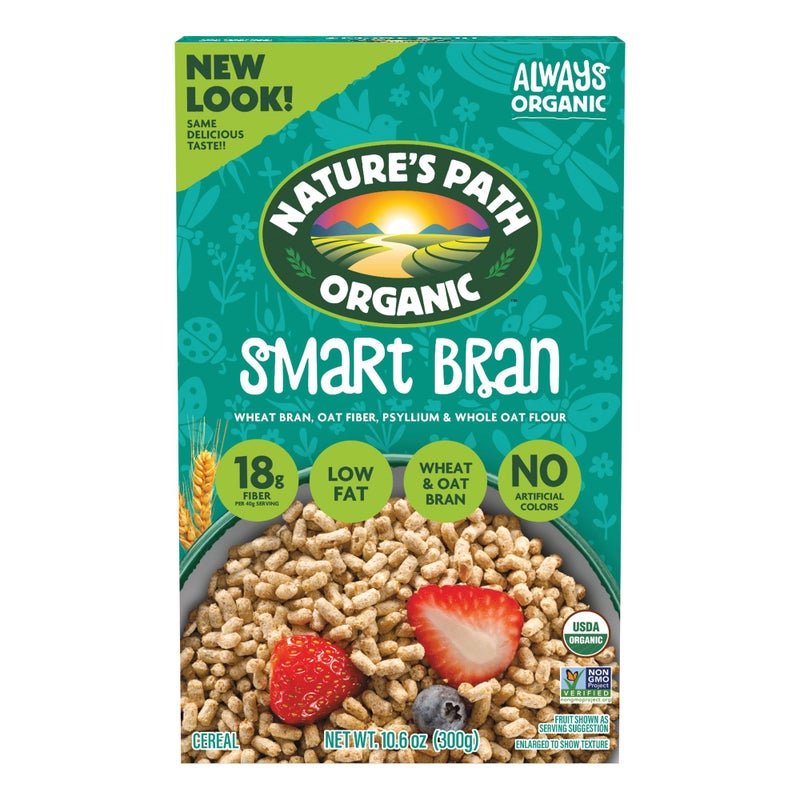 Nature's path Natures Path Organic Smart Bran Cereal 106 oz Pack of 1 17g Fiber Psyllium Oat  Wheat Bran Lightly Sweetened NonGMO - Image 3