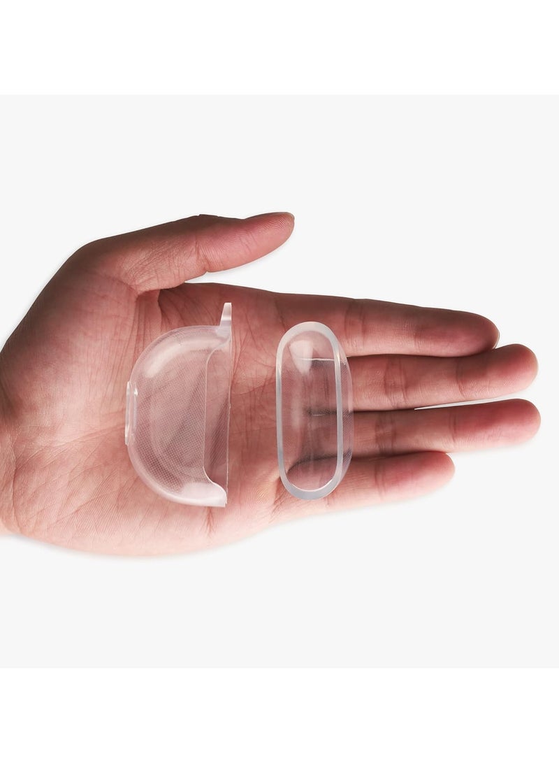 حافظة سيليكون شفافة لسماعات SoundPEATS Air 3، غطاء واقي مع مشبك وحبر تنظيف - شفاف - Image 5