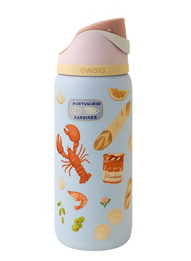 Owala Insulated Stainless Steel Water Bottle With Straw For Sports Travel And School BPA Free Sports Water Bottle(32OZ) - Image 1