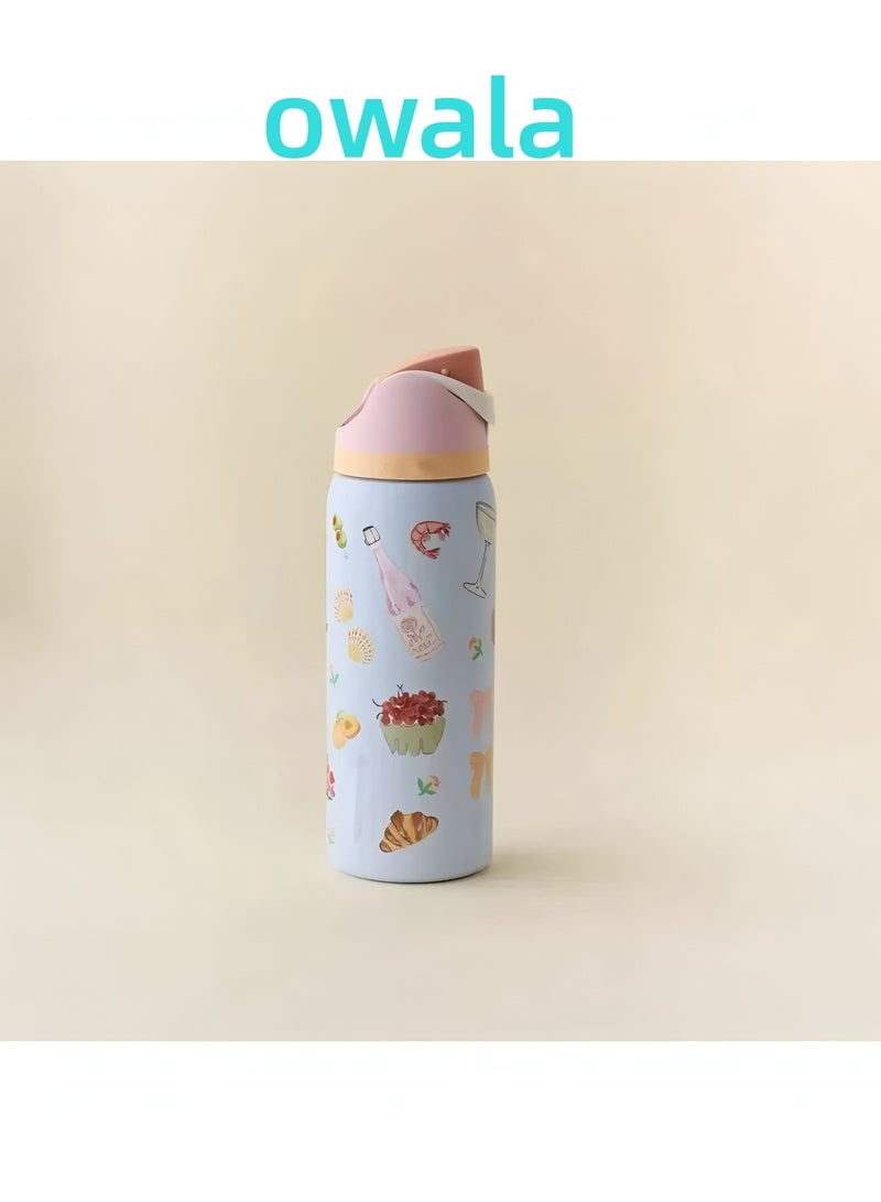 Owala Insulated Stainless Steel Water Bottle With Straw For Sports Travel And School BPA Free Sports Water Bottle(32OZ) - Image 5