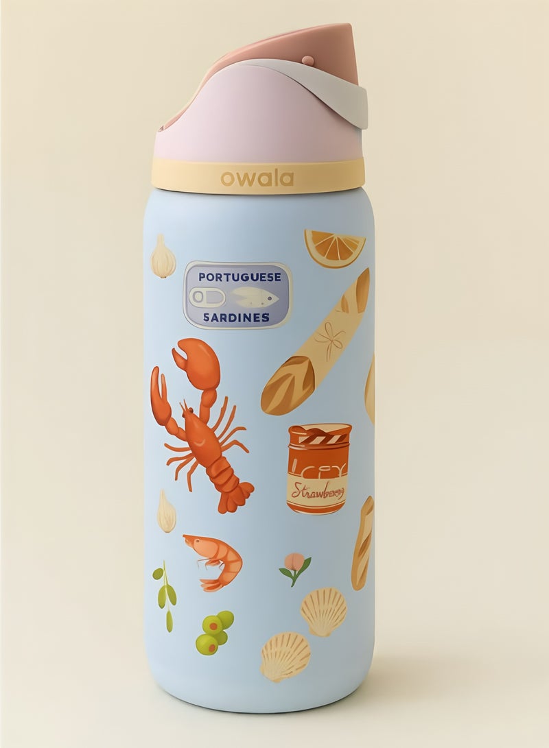 Owala Insulated Stainless Steel Water Bottle With Straw For Sports Travel And School BPA Free Sports Water Bottle(32OZ) - Image 2
