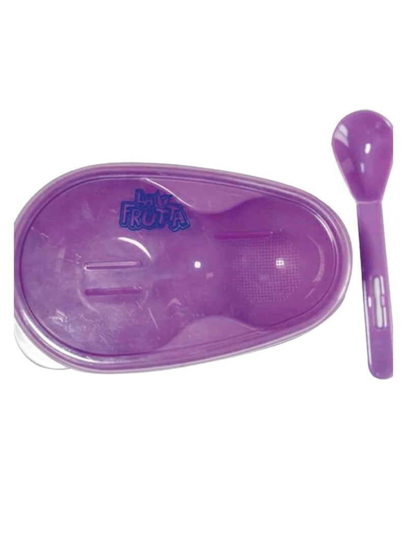La Frutta - La Frutta baby food Bowl safe plate for kids - purple - Image 1