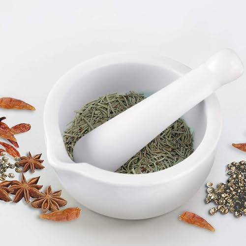 Fackelmann Pestle and Mortar 11 x 6 cm Porcelain - Image 3