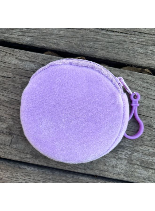 Casual Candy-colored Short Plush Kidsren's Adult Coin Purse Pendant Colorfulful Small Coin Bag Candy Gift Bag Storage