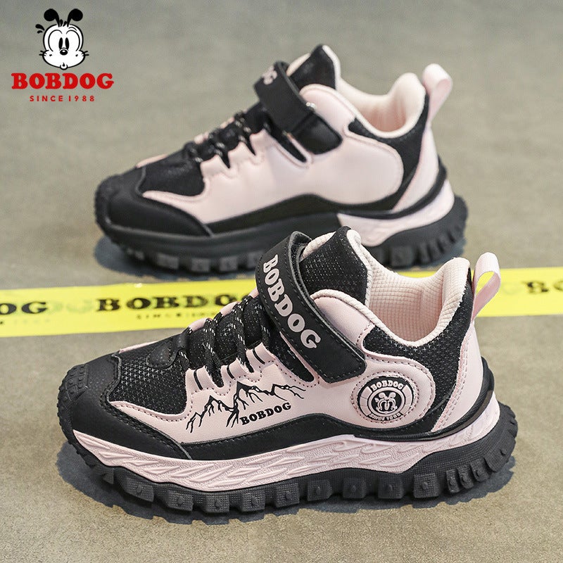 Babudou Kidsren'S Shoes Kidsren'S Sports Shoes 2025 Leather Non-Slip Running Shoes For Boys And Girls Outdoor Trendy Kidsren'S Shoes - Image 3