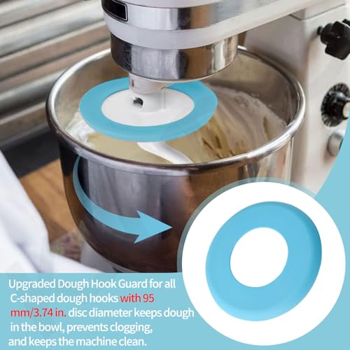 KINTLE Upgrade Dough Hook Shield Compatible with Kitchen Aid 4.5qt & 5qt Tilt Head Stand Mixers and Dough Hook, Easy Installation and Easy Cleaning - Image 3