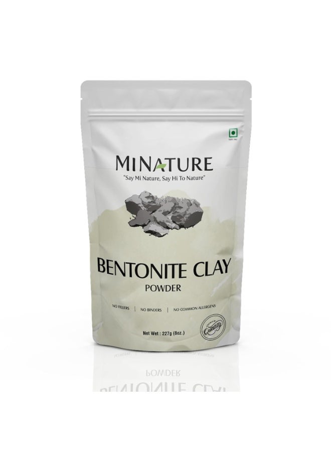 minature Mi Nature Multani Mitti Clay Powder 227g (8 Oz) | 100% Pure Bentonite Fuller's Earth | Natural Clay for Face Masks, Skin Care and Hair Conditioning - Image 1