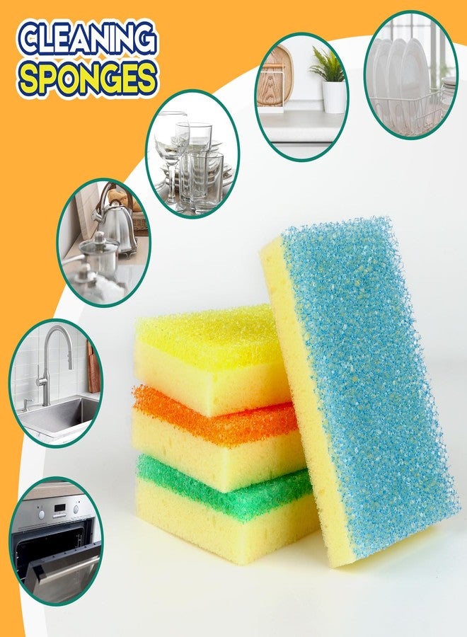 LAUNDRYLUX Scrub Sponge, Dual-Sided Temperature-Responsive Scrubber - Non-Scratch - Multipurpose Dish Sponges for Kitchens, Bathrooms, and Outdoor Use - 4 Pack - Image 5