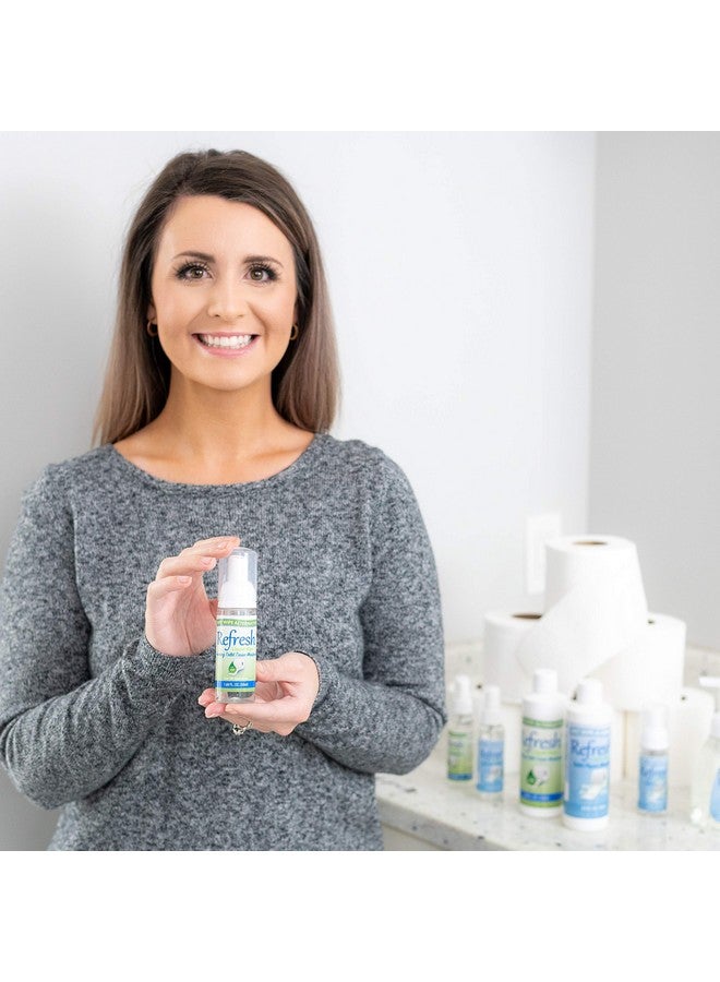 Refresh Liquid Wipe: Toilet Paper Foam Dispenser Refill. Eco-Friendly Flushable Wet Wipe Alternative with Witch Hazel and Aloe. 8 oz Refill.… - Image 1
